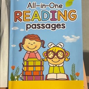 Phonics All-in-One Reading Passages Kids Workbook - Blue 27 pages